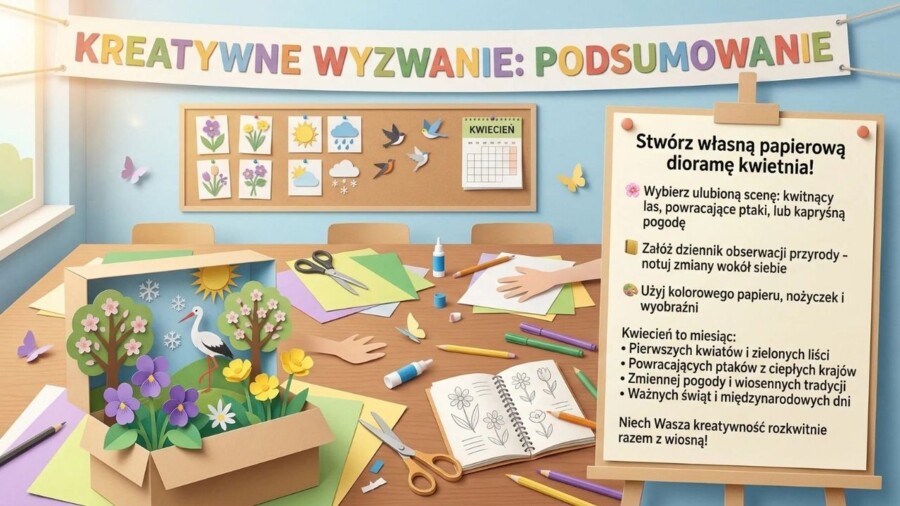 Kwiecień - gazetka/prezentacja/20 plansz