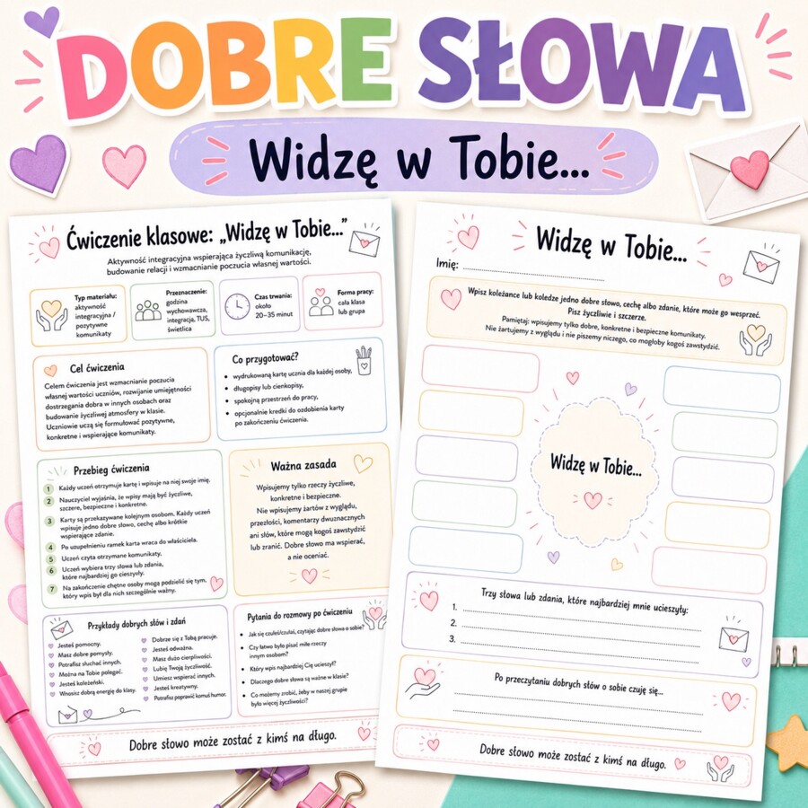 Ćwiczenie klasowe. Widzę w Tobie...