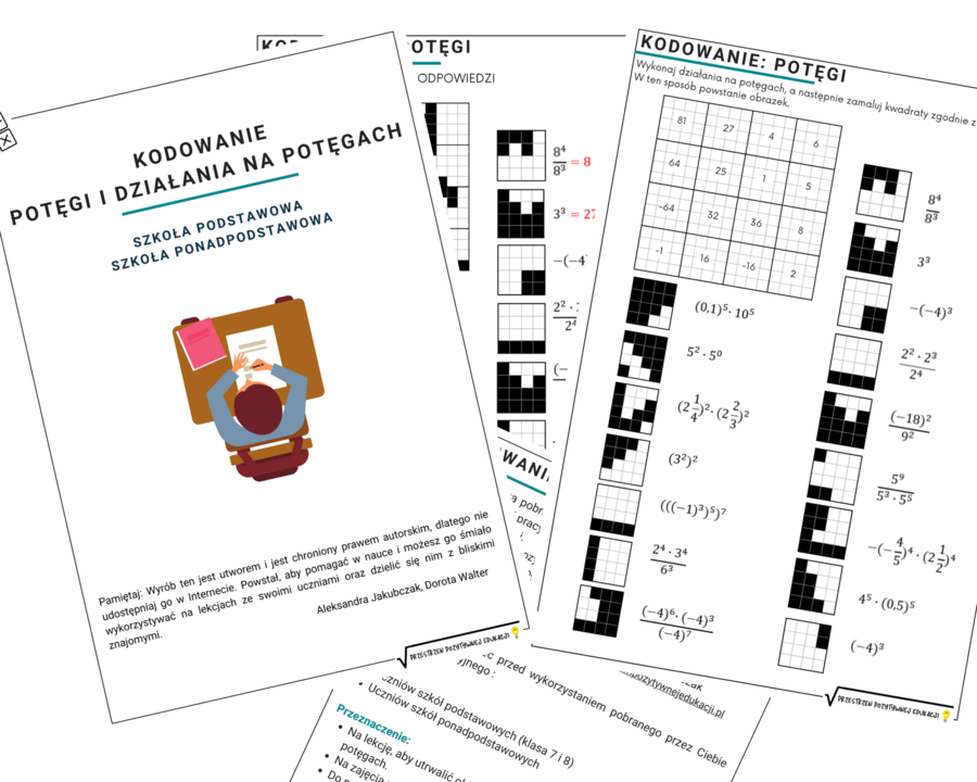 Kodowanie: potęgi i działania na potęgach