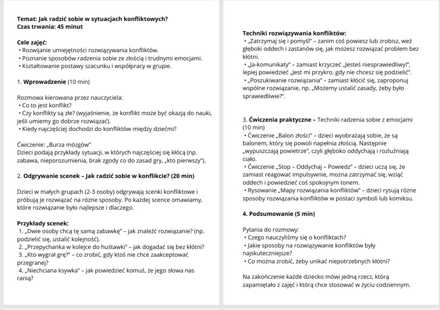 Jak rozwiązywać konflikty? 5 scenariuszy 5-10lat