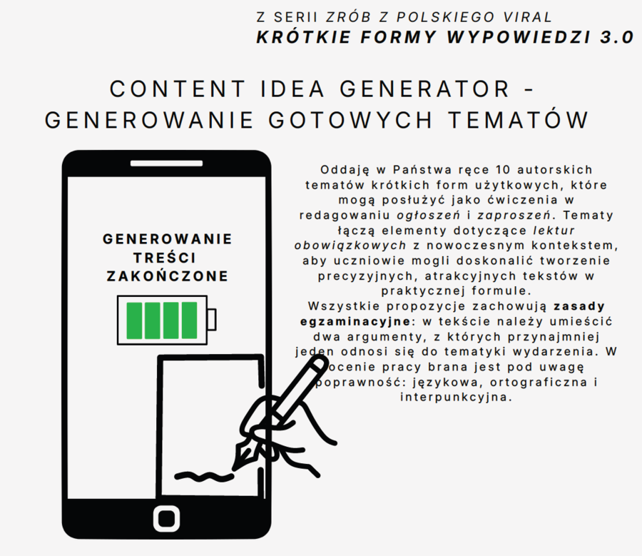 KRÓTKIE FORMY WYPOWIEDZI 3.0