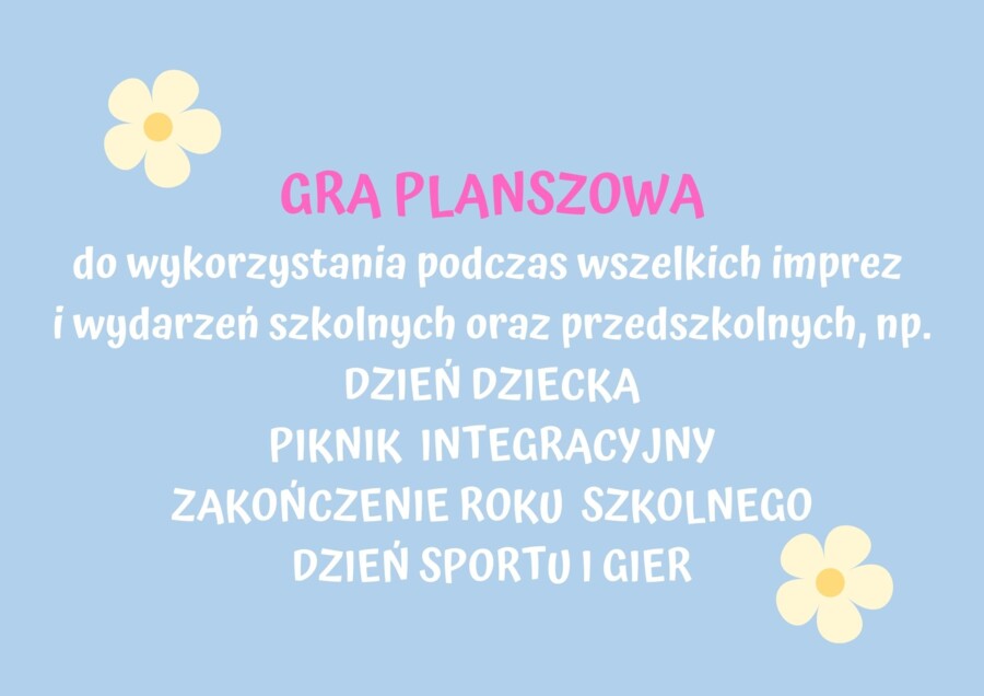 Giga gra planszowa na wydarzenia szkolne