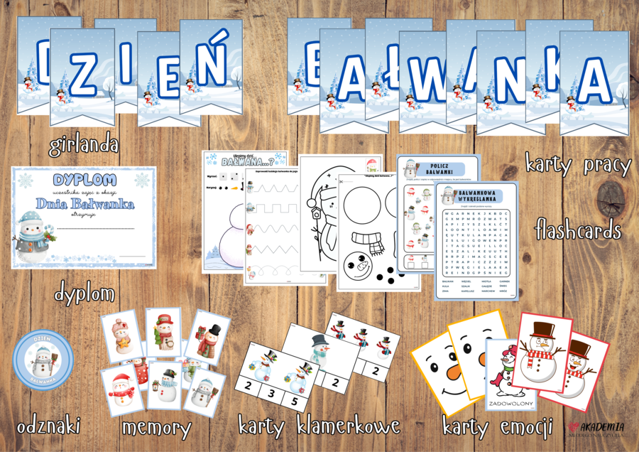 Dzień Bałwanka zestaw materiałów