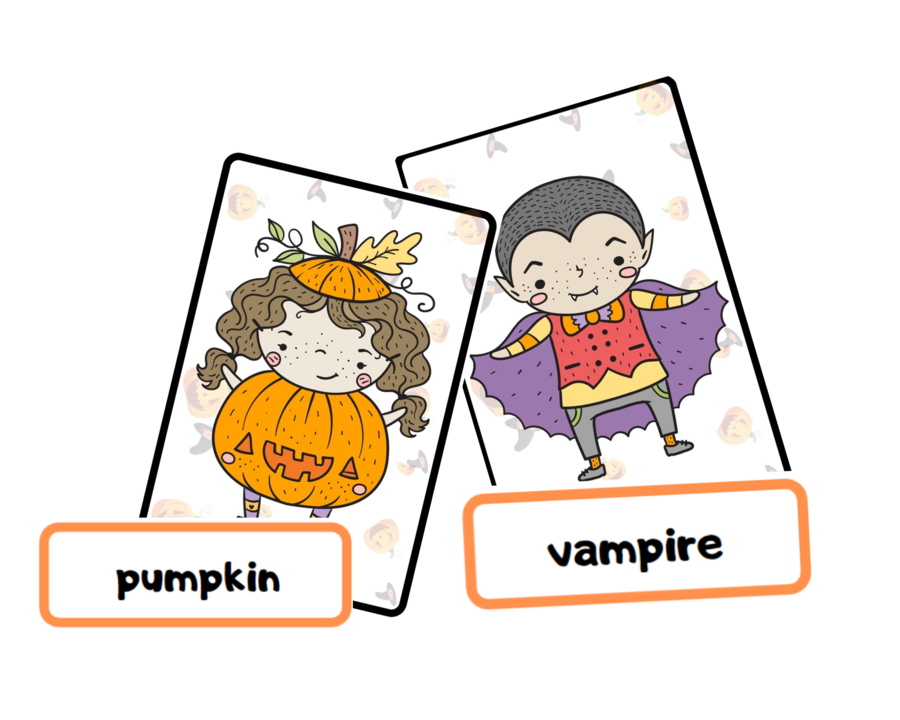 Karty Obrazkowe Halloween Flashcards