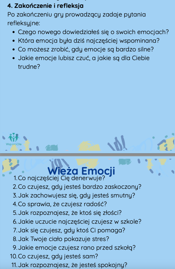 Wieża terapeutyczna Emocje