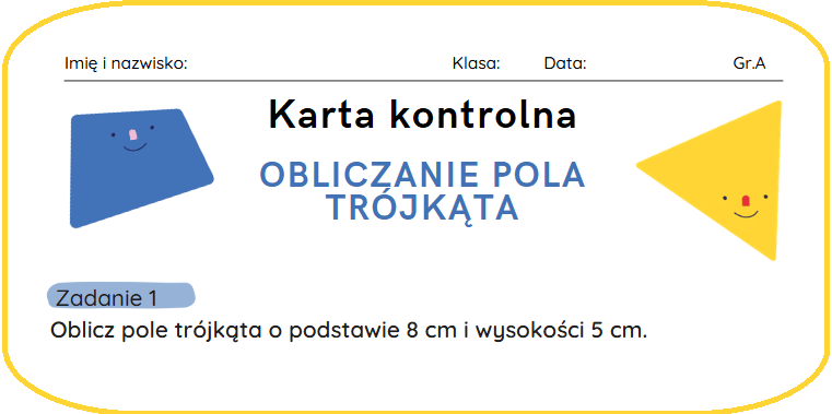 Obliczanie pola trójkąta