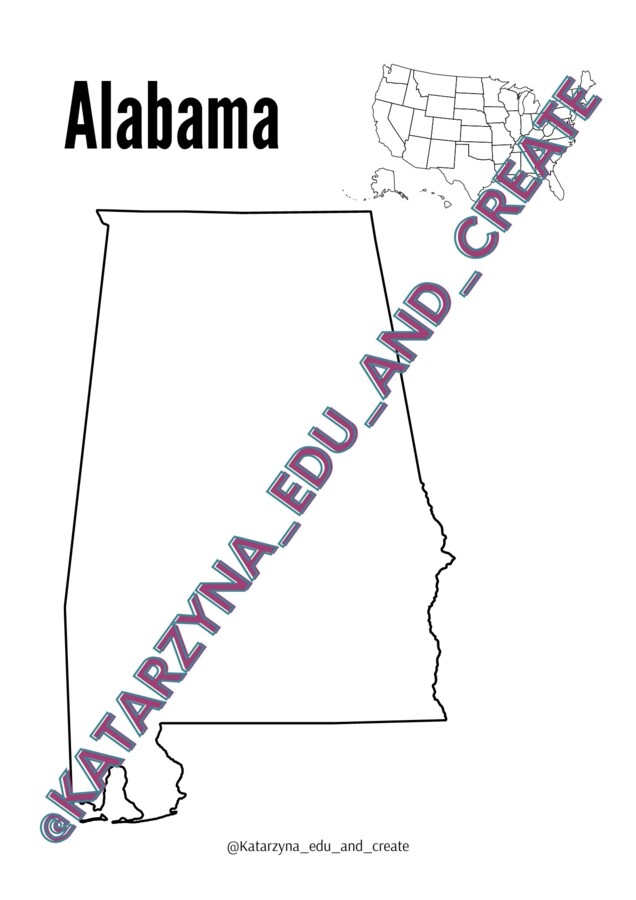 Mapy konturowe - stany USA