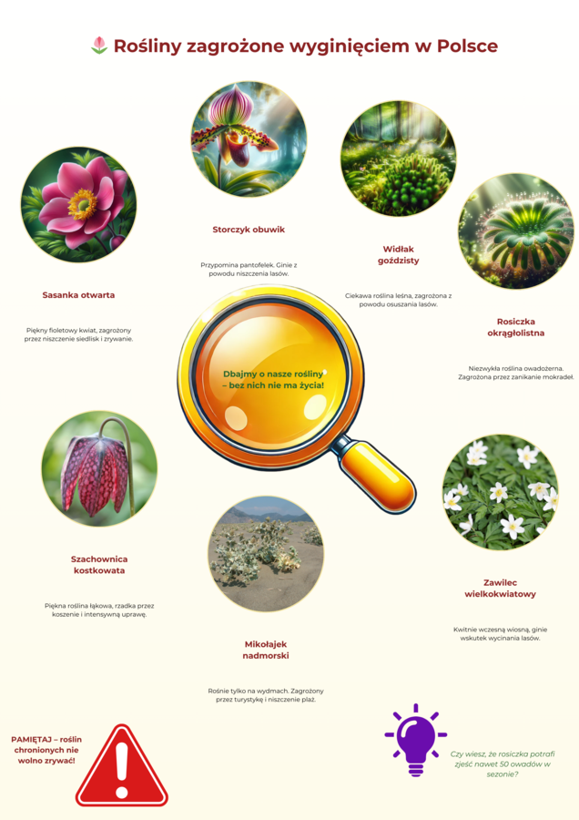 Plansze edukacyjne. Zwierzęta i rośliny chronione. Ekosystemy.