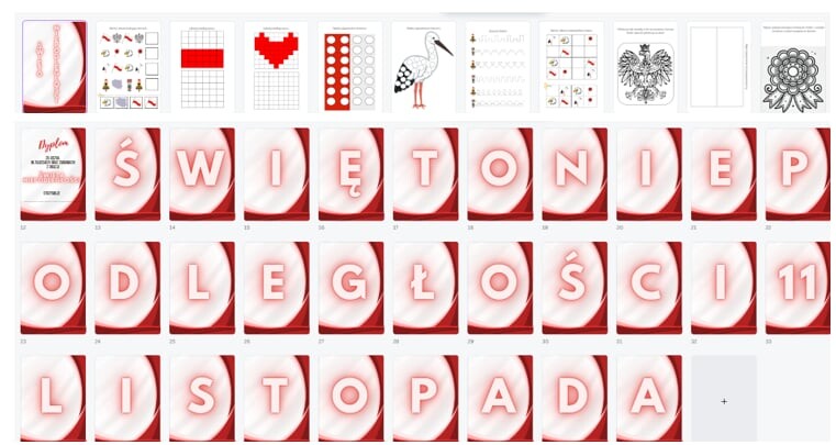 Święto Niepodległości zadania + girlanda + dyplom