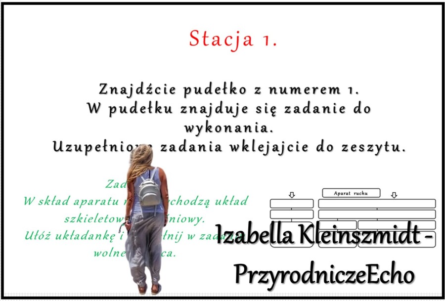 Podsumowanie wiadomości z działu "Aparat ruchu" w pptx oraz w genial.ly/stacje zadaniowe. Biologia 7. Dział "Aparat ruchu".