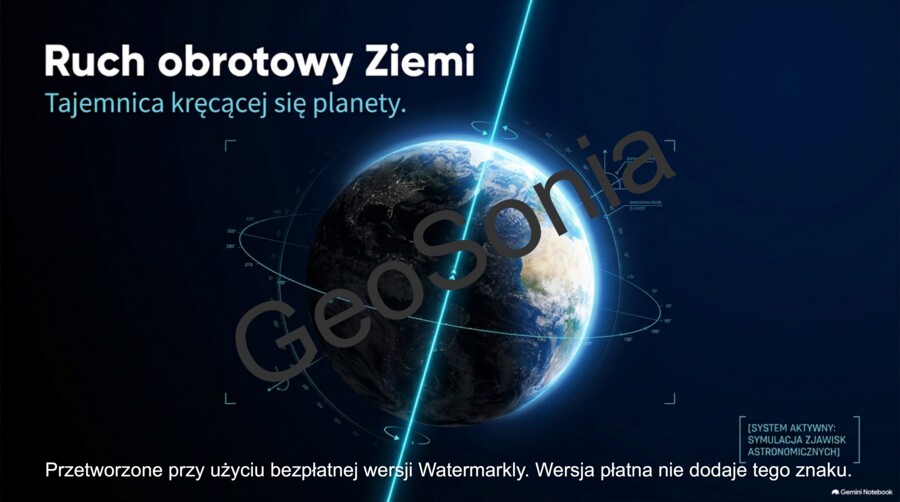 Ruch obrotowy Ziemi  klasa 6 geografia prezentacja