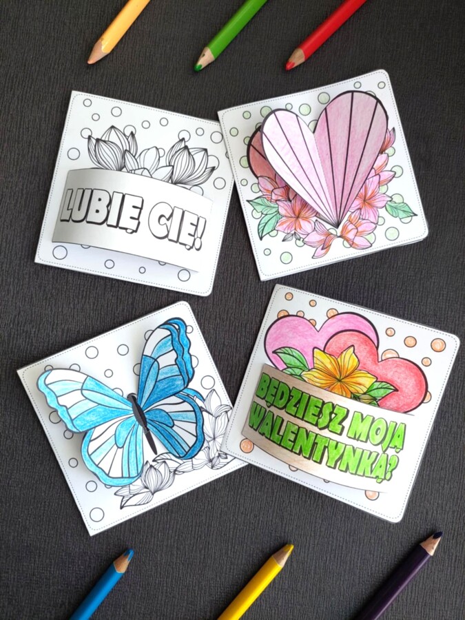 WALENTYNKOWE LAURKI 3D + wróżba