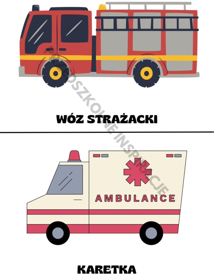 TRANSPORT- POJAZDY karty dydaktyczne