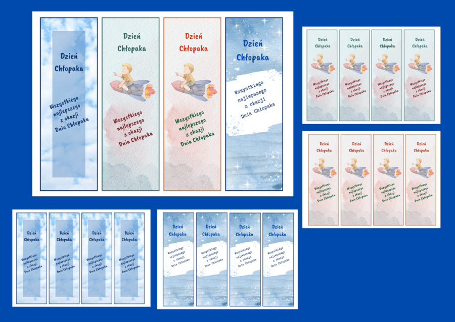 DZIEŃ CHŁOPAKA - zakładki do książek – zakładka – wersja 3
