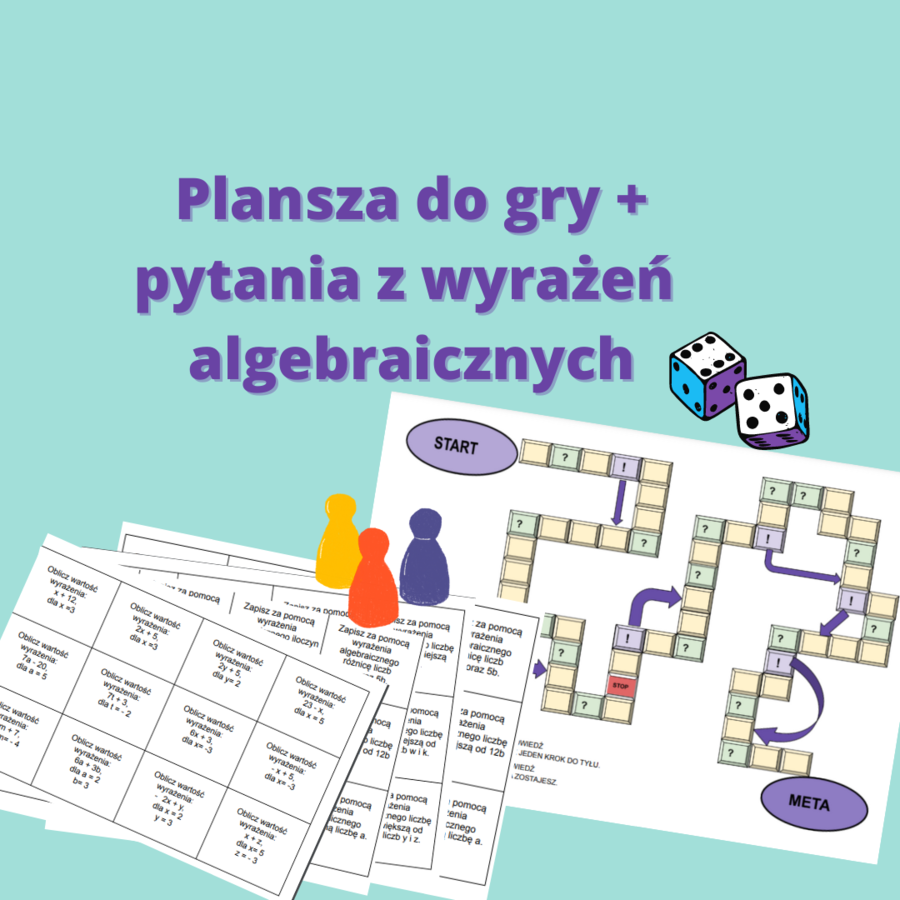 Gra planszowa - wyrażenia algebraiczne