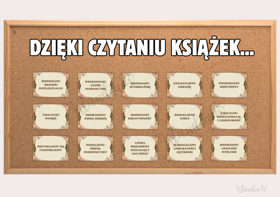 „Dzięki czytaniu książek…” - gazetka szkolna (wersja 2)