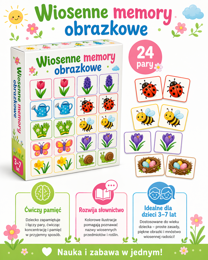 Wiosenne memory obrazkowe