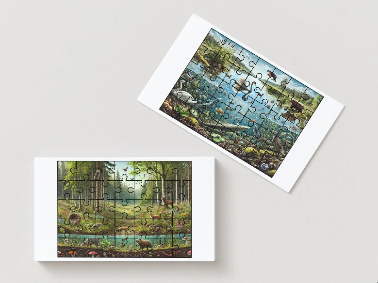 Ekopuzzle. Układanki z ilustracjami ekosystemów