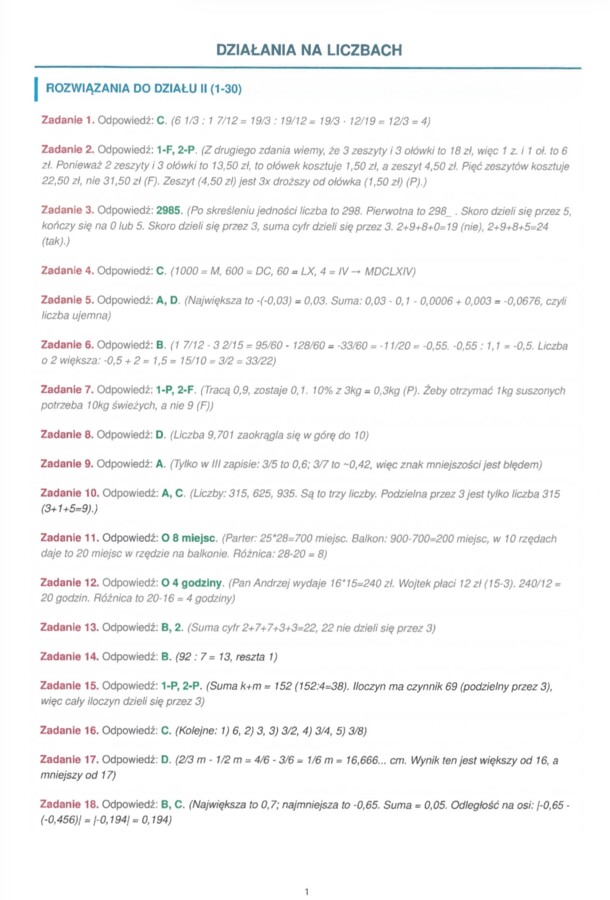 Egzamin Ósmoklasisty z Matematyki (Teoria + Zadania + Klucz)