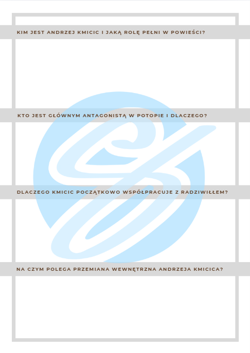 Pytania i odpowiedzi do lektury Potop Henryka Sienkiewicza – idealne przygotowanie do matury