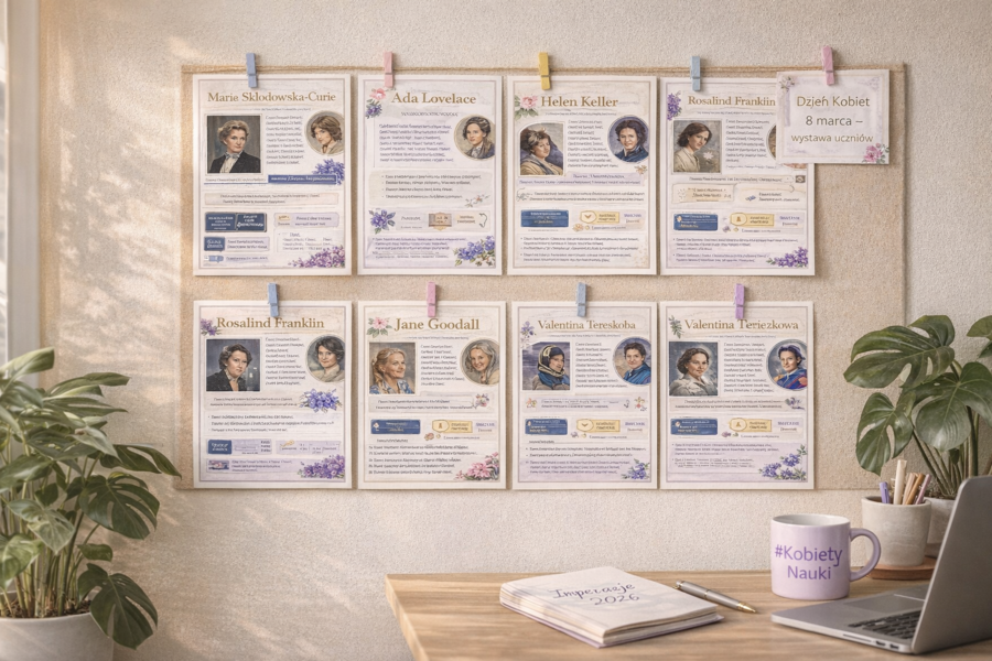 Dzień Kobiet – plakaty inspirujące kobiety nauki