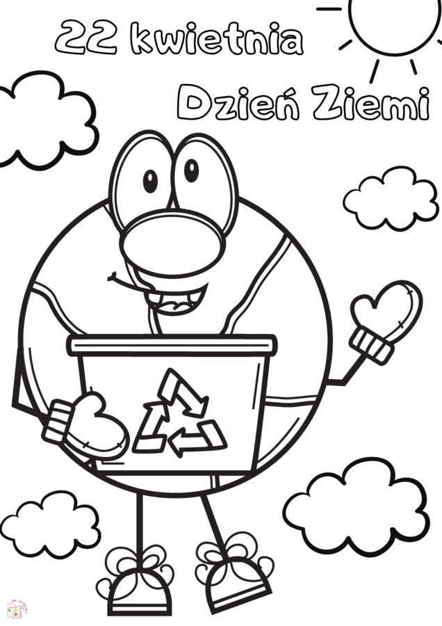 Dzień Ziemi, malowanka XXL