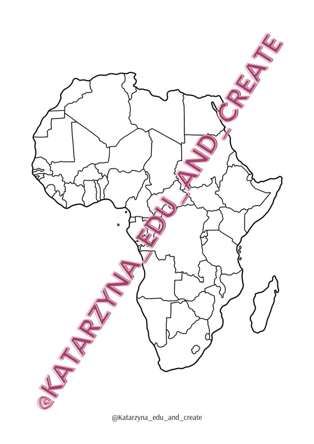 Mapy konturowe - kontynenty