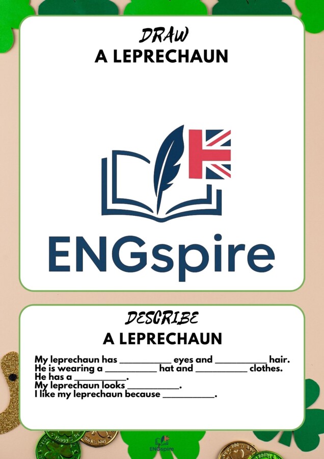 St. Patrick’s Day – gotowa lekcja + e-book (video, quiz, Roll a Leprechaun, Wordwall) | klasy 1–3