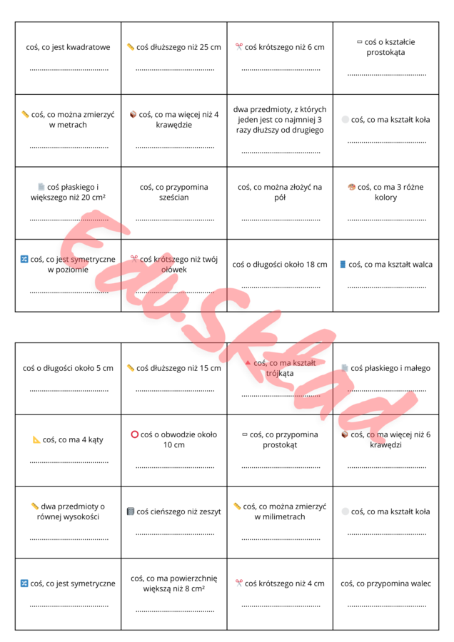 Matematyczne Bingo – gotowe karty na pierwszą lekcję matematyki 🎲📐