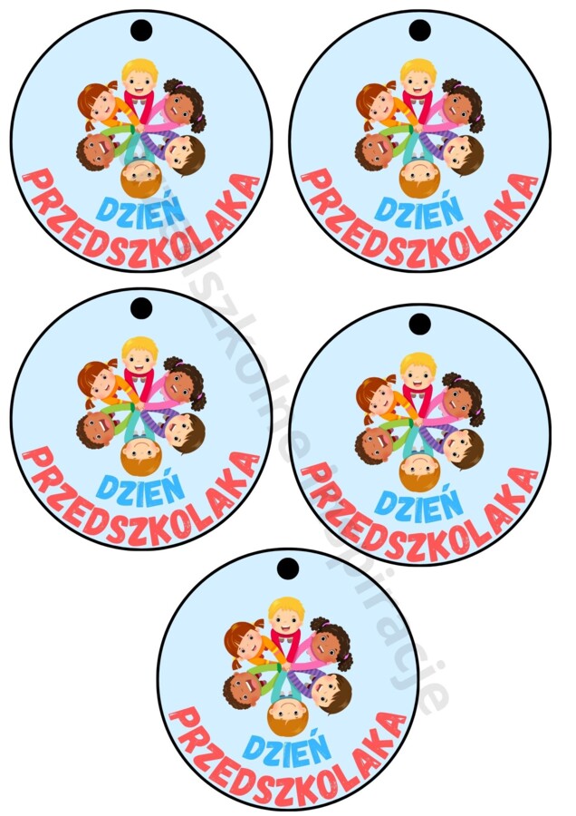 Kartki z życzeniami i medale na dzień przedszkolaka 20 WRZEŚNIA