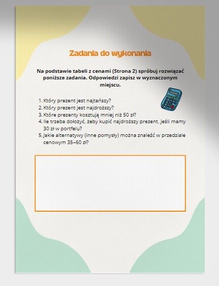 Porównujemy ceny i uczymy się planować budżet