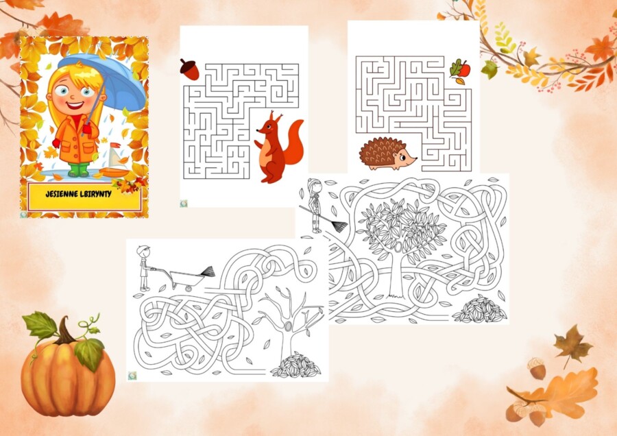 JESIENNA KSIĄŻECZKA AKTYWIZUJĄCA DLA PRZEDSZKOLAKÓW.