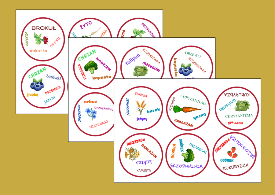 DOOBLE – rośliny – ORTOGRAFIA – 30 szt.