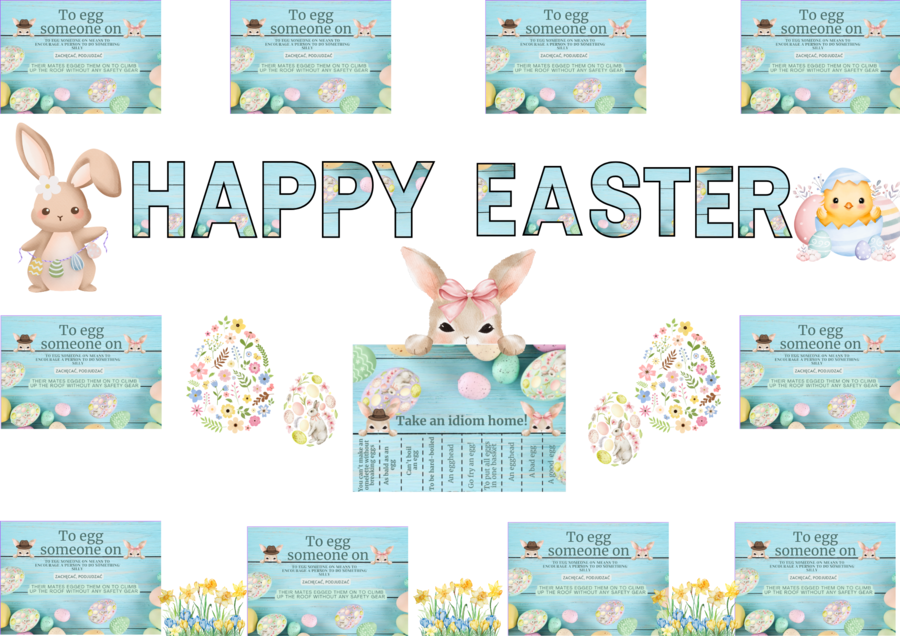 🌸 Easter Idioms Wielkanocna Gazetka z Idiomami 🥚