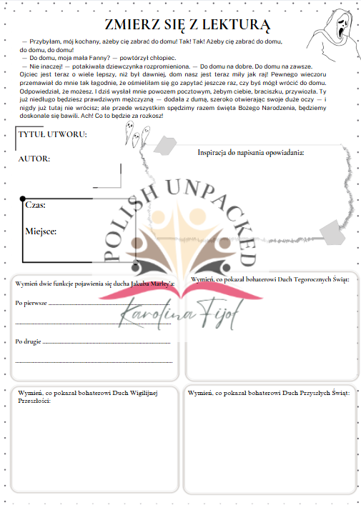 Zmierz się z lekturą "Opowieść wigilijna" Charlesa Dickensa, lektura obowiązkowa, egzamin ósmoklasisty