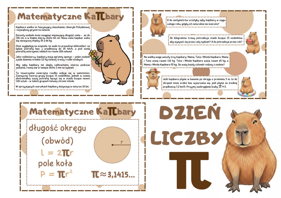 Dzień Liczby Pi. Matematyczne KaPibary