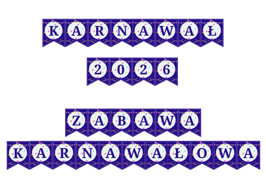 KARNAWAŁ 2026-ZABAWA KARNAWAŁOWA  wzór 3