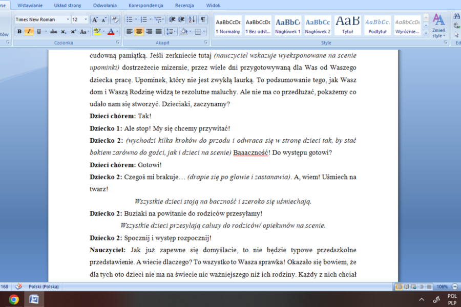 Dzień Rodziny/ Mamy i Taty inny niż wszystkie! Scenariusz przedstawienia + upominki