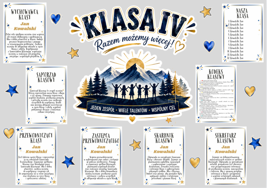 Dekoracja na tablicę klasową