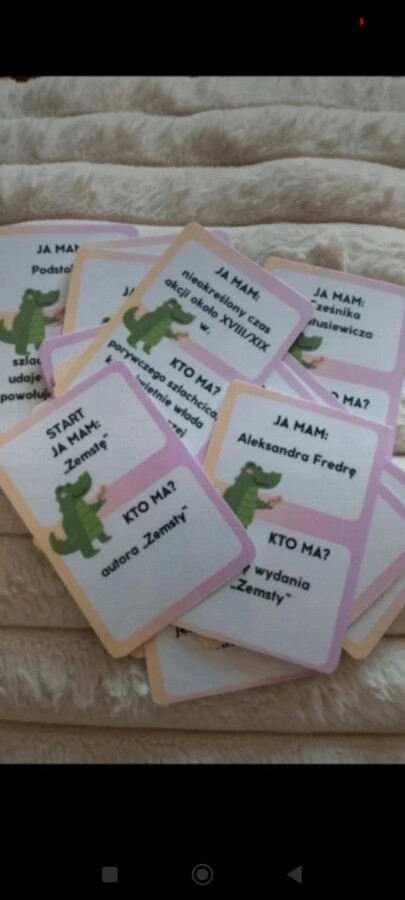 Ja mam... kto ma? „Zemsta” - gra dydaktyczna