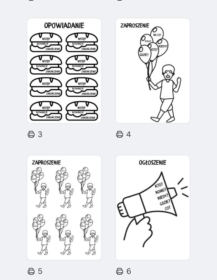 Wklejki schematy prac pisemnych