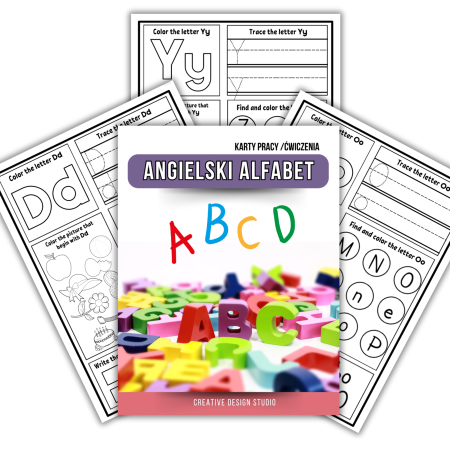 Angielski Alfabet Karty pracy. Ćwiczenia alfabet po angielsku /English Activities