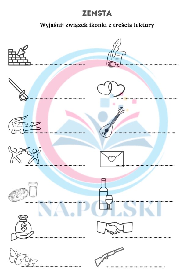 Zemsta - ikonki skojarzeniowe