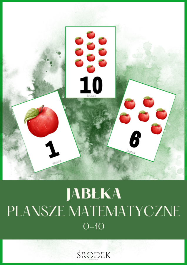 JABŁKA - plansze matematyczne