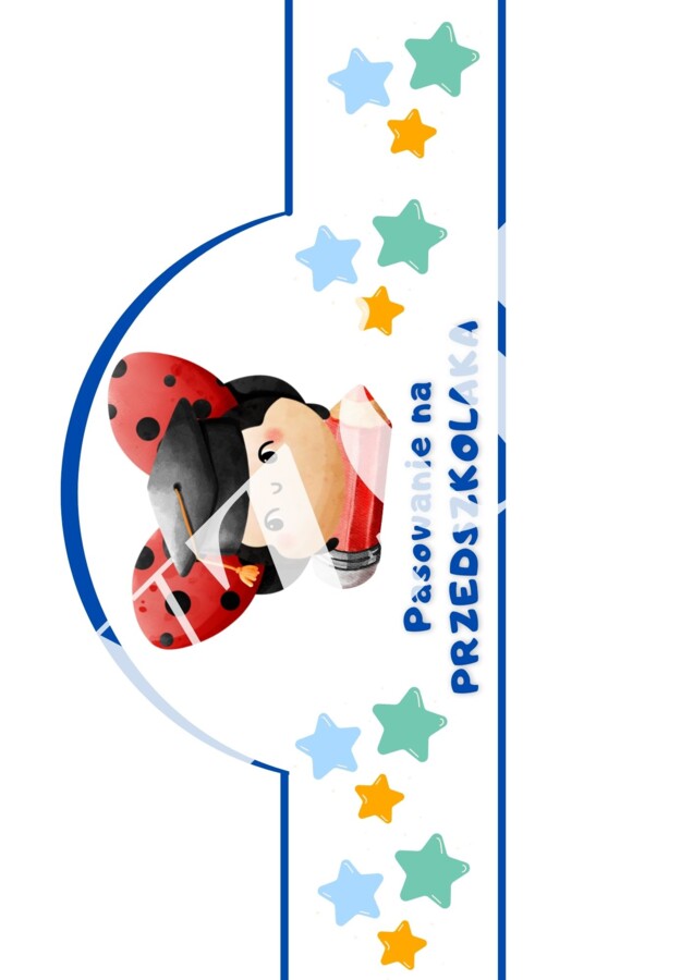 Dyplom pasowania na przedszkolaka - podpisana grupa biedronki