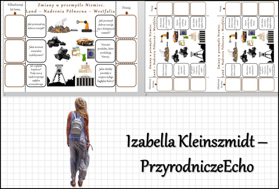 Notatka okienkowa „Zmiany w przemyśle Niemiec” w pdf. Geografia 6 dział „Sąsiedzi Polski”.