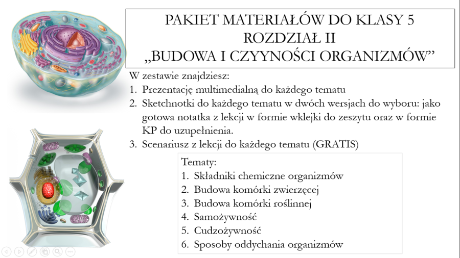 Klasa 5 - Pakiet materiałów do rozdziału II