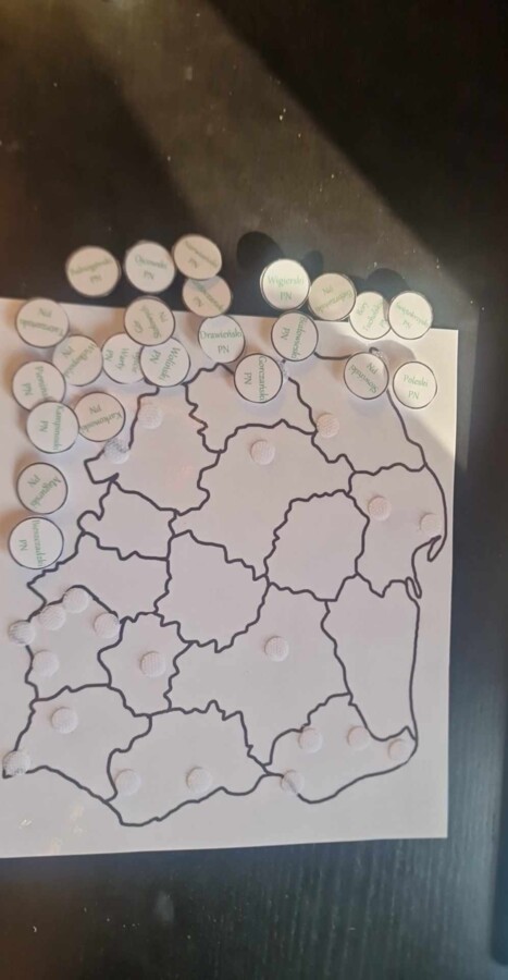 Materiał do zalaminowania/praca w grupach/stacje zadaniowe/układanka/puzzle „Obszary chronionego krajobrazu”, „Parki narodowe Polski” w pdf. Przyroda, Geografia 7, dział „Poznajemy krajobraz najbliższej okolicy”.