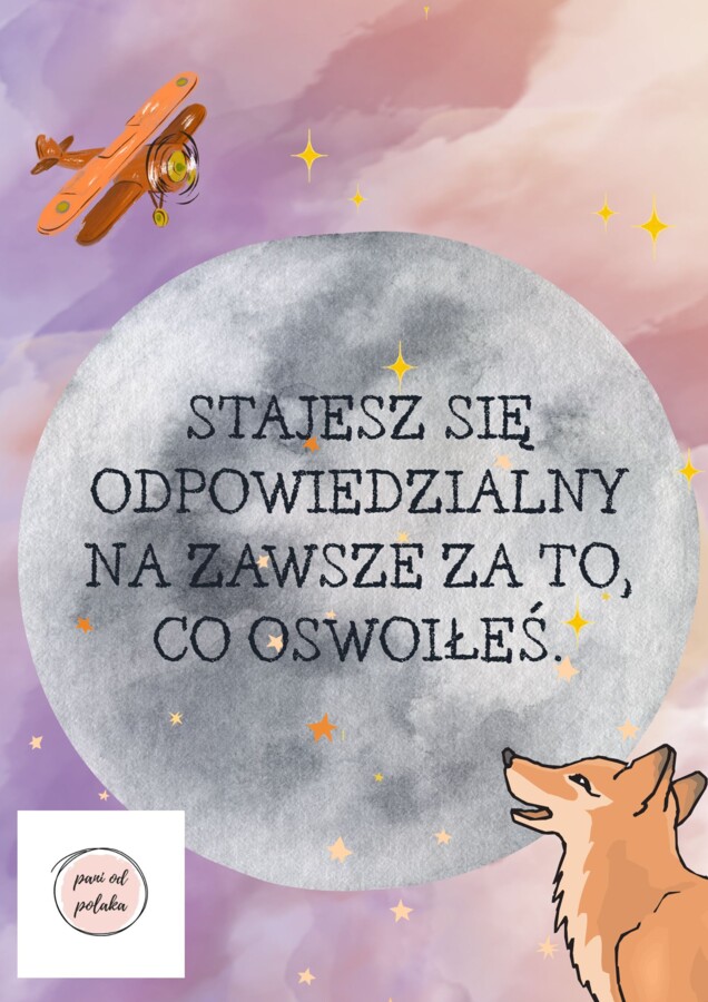 Plakaty z cytatami z Małego Księcia