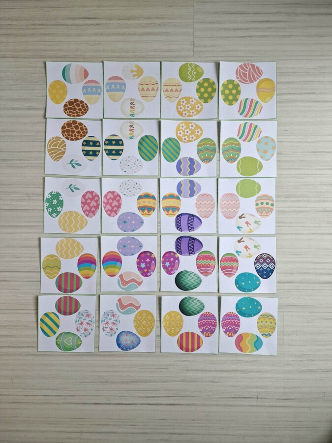 Układanka kwadratowa - pisanki